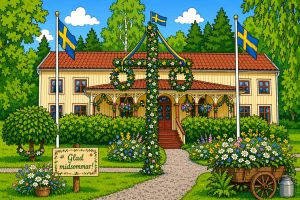 Midsommar på Gustafsberg